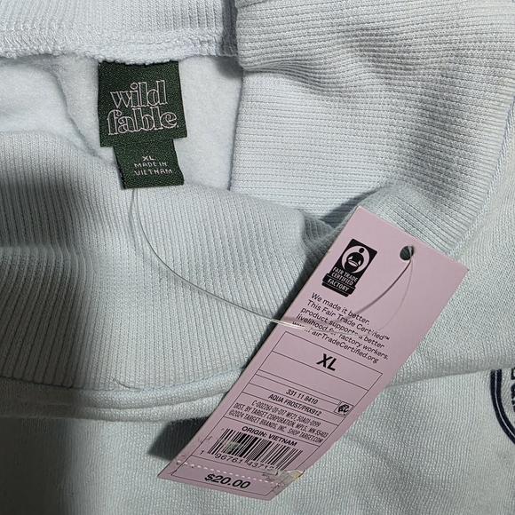 Wild Fable Women's Crop Turtleneck Geneva Sweatshirt, Blue, Size XL. - Picture 4 of 5